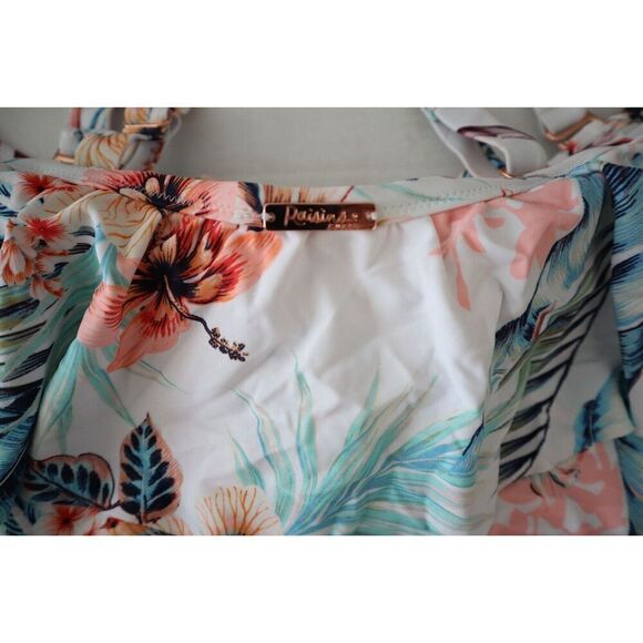 Raisins Curve H840581 Women's Plus Sz 14W White Tortuga One-Piece Swimsuit - Picture 9 of 13